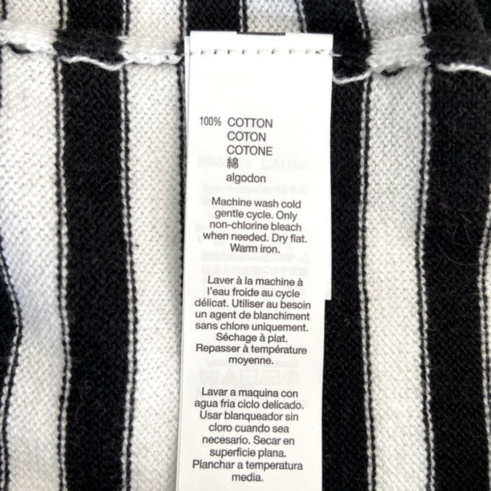 Gap Womens Black White Striped Cotton Crewneck Sweater Size XS Long Sleeve - Picture 4 of 4